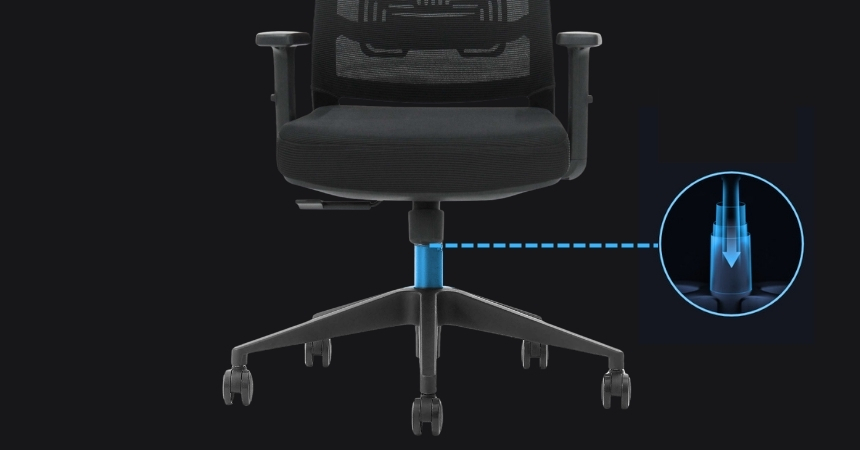 Siłownik gazowy klasy 4 Ergonaut NEST Czarny